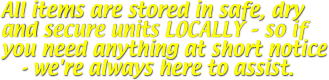 All items are stored in